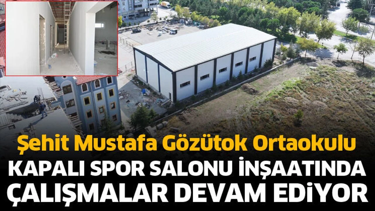 Kapalı spor salonu inşaatında sona doğru