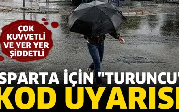 Isparta için Turuncu kod uyarısı