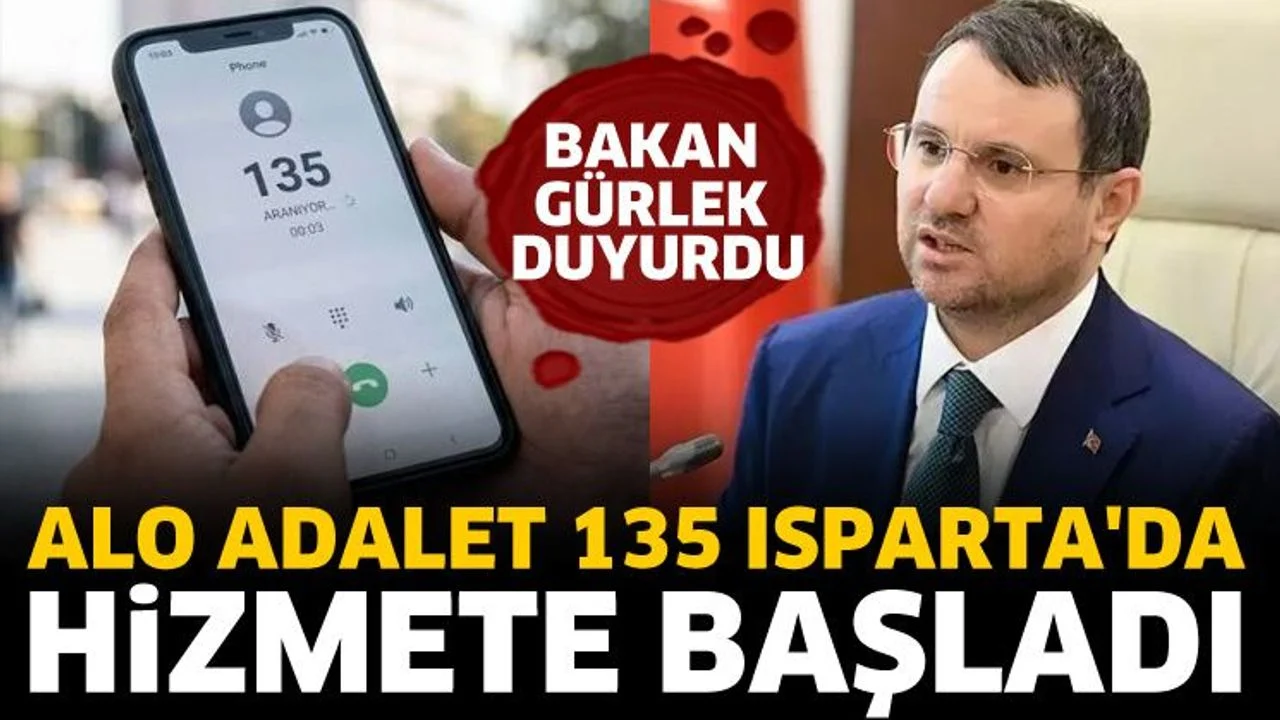 Alo Adalet 135 Isparta'da hizmete başladı