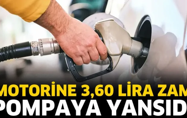 Motorine 3,60 lira zam pompaya yansıdı
