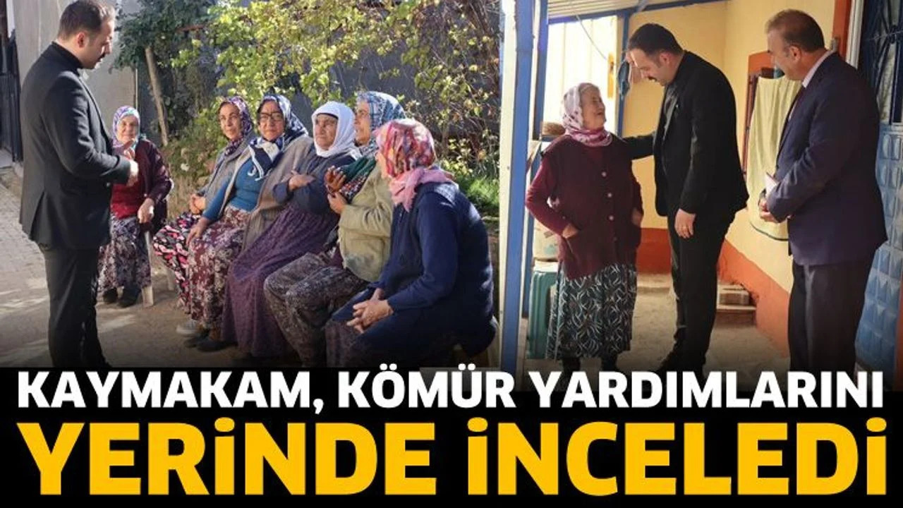 Kaymakam, kömür yardımlarını yerinde inceledi