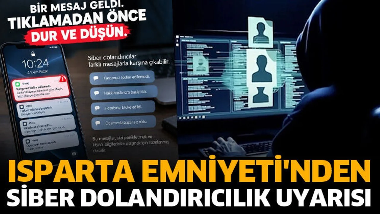 Isparta Emniyeti'nden siber dolandırıcılık uyarısı