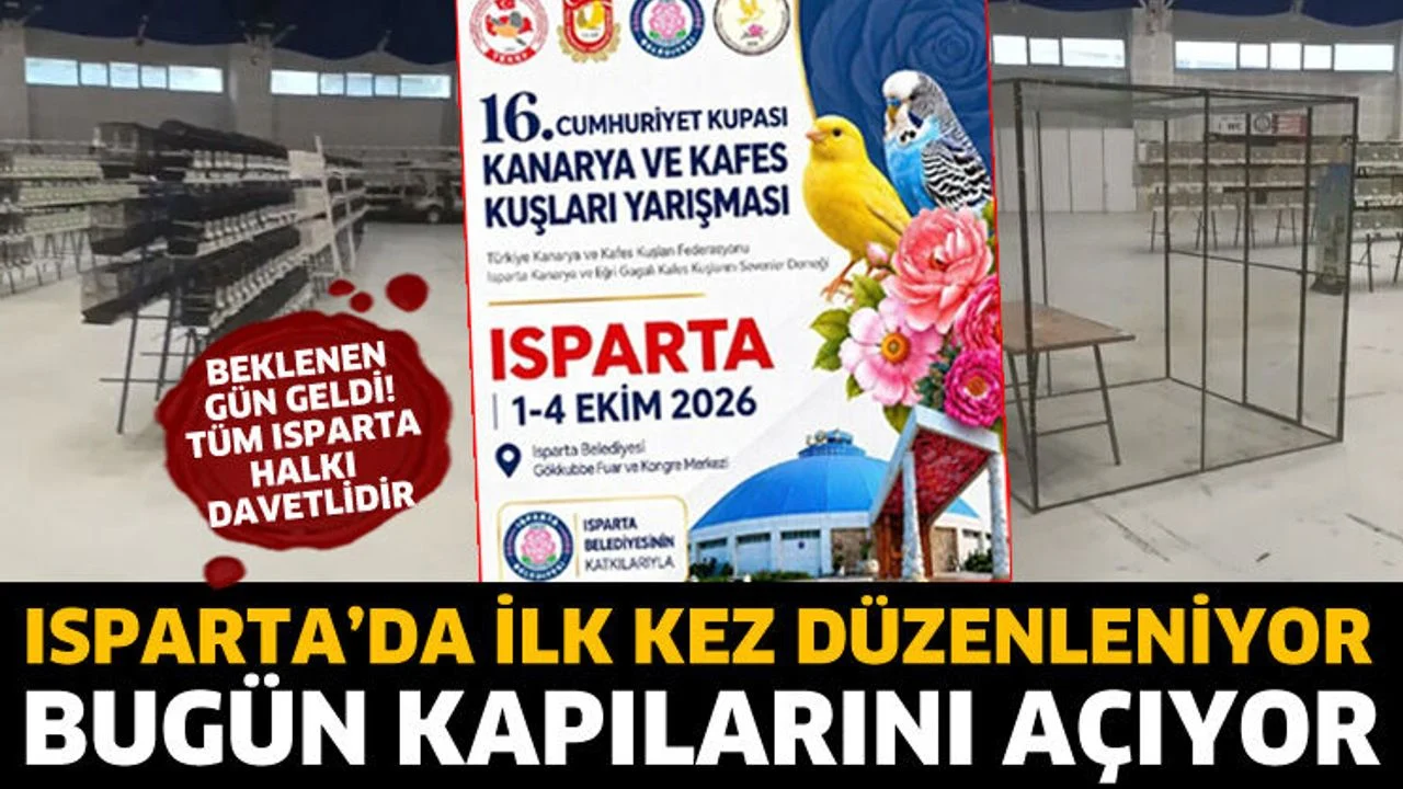 Bugün kapılarını açıyor! Isparta'da ilk kez düzenlenecek