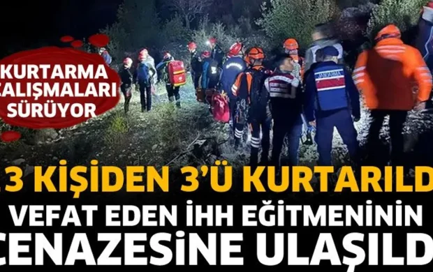 13 kişiden 3'ü kurtarıldı! Sinan Yavuz'un cansız bedenine ulaşıldı