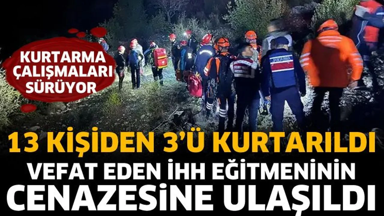 13 kişiden 3'ü kurtarıldı! Sinan Yavuz'un cansız bedenine ulaşıldı