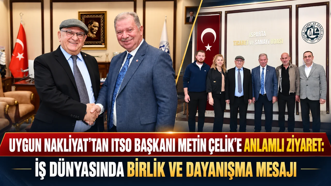 UYGUN NAKLİYAT’TAN ITSO BAŞKANI METİN ÇELİK’E HAYIRLI OLSUN ZİYARETİ