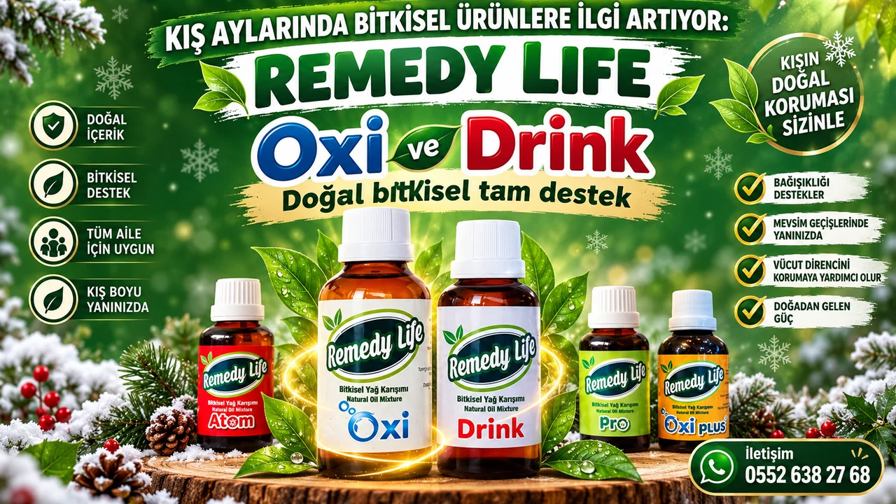 REMEDY LIFE OXI VE OXI PLUS ÜRÜNLERİ ÖN PLANDA