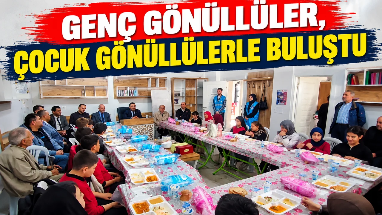 Genç gönüllüler, çocuk gönüllülerle buluştu