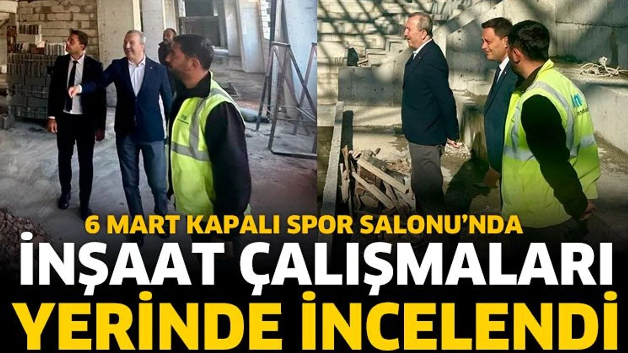 Isparta’da 6 Mart Kapalı Spor Salonu’nda İnceleme