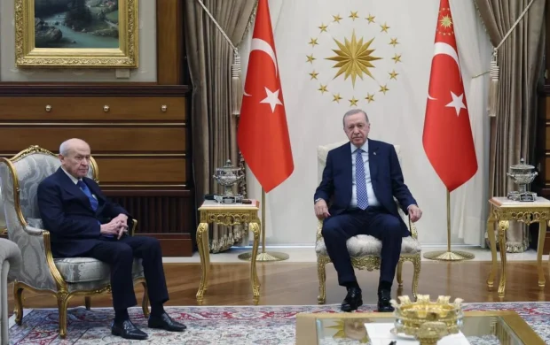 Cumhurbaşkanı Erdoğan, Bahçeli'yi kabul etti