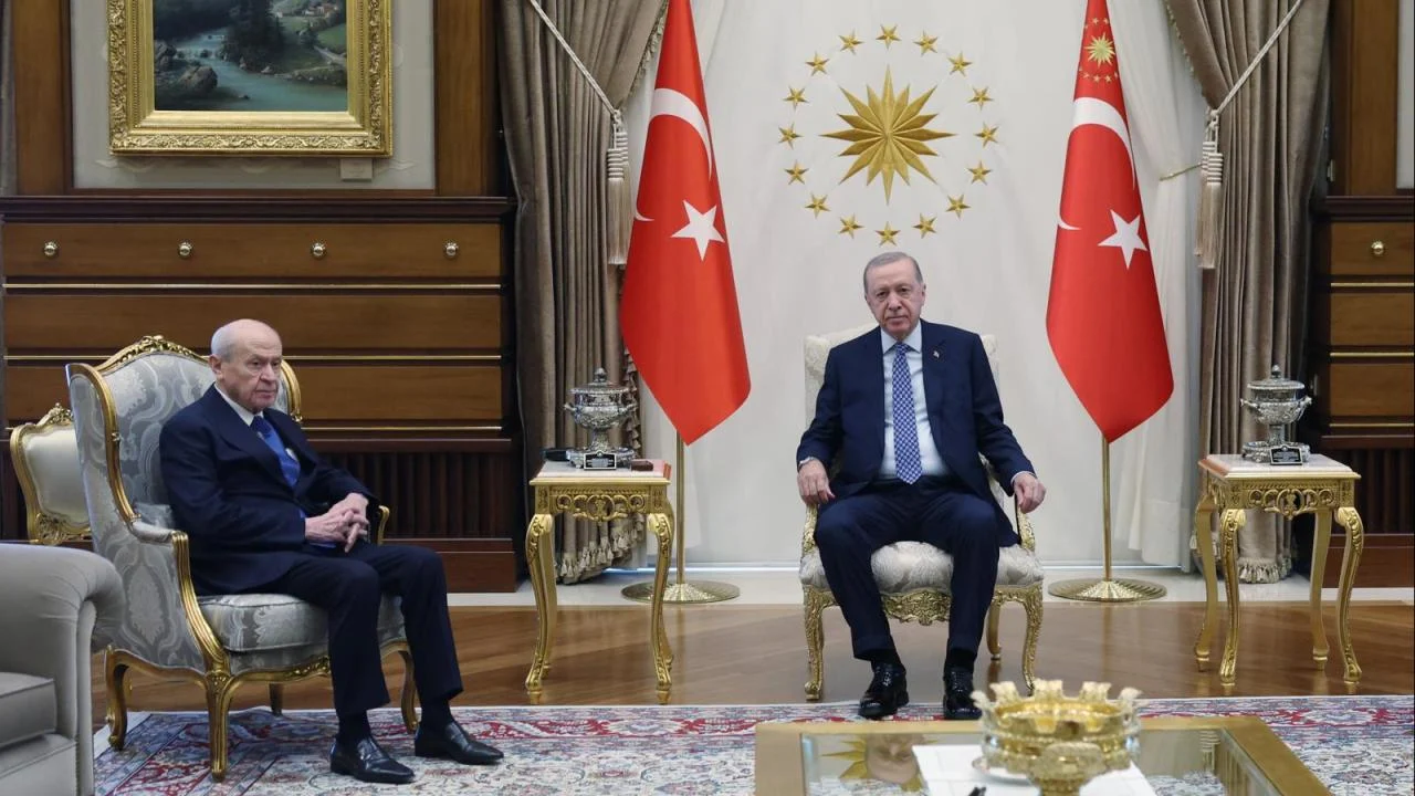 Cumhurbaşkanı Erdoğan, Bahçeli'yi kabul etti