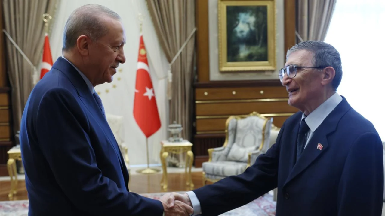 Cumhurbaşkanı Erdoğan, Aziz Sancar'ı kabul etti