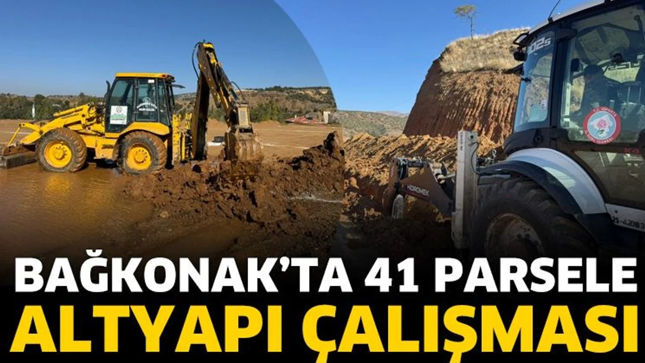 Bağkonak’ta 41 Parsele Altyapı Çalışması