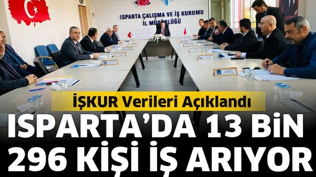 Isparta’da 13 bin 296 kişi iş arıyor