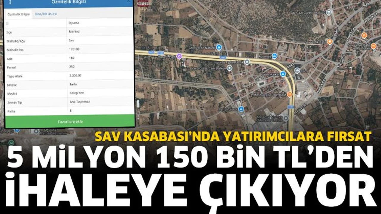Sav Kasabası’nda Yatırımcılara Fırsat