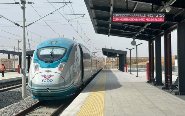ÇerkezköyKapıkule Hızlı Tren Hattı bugün açılıyor