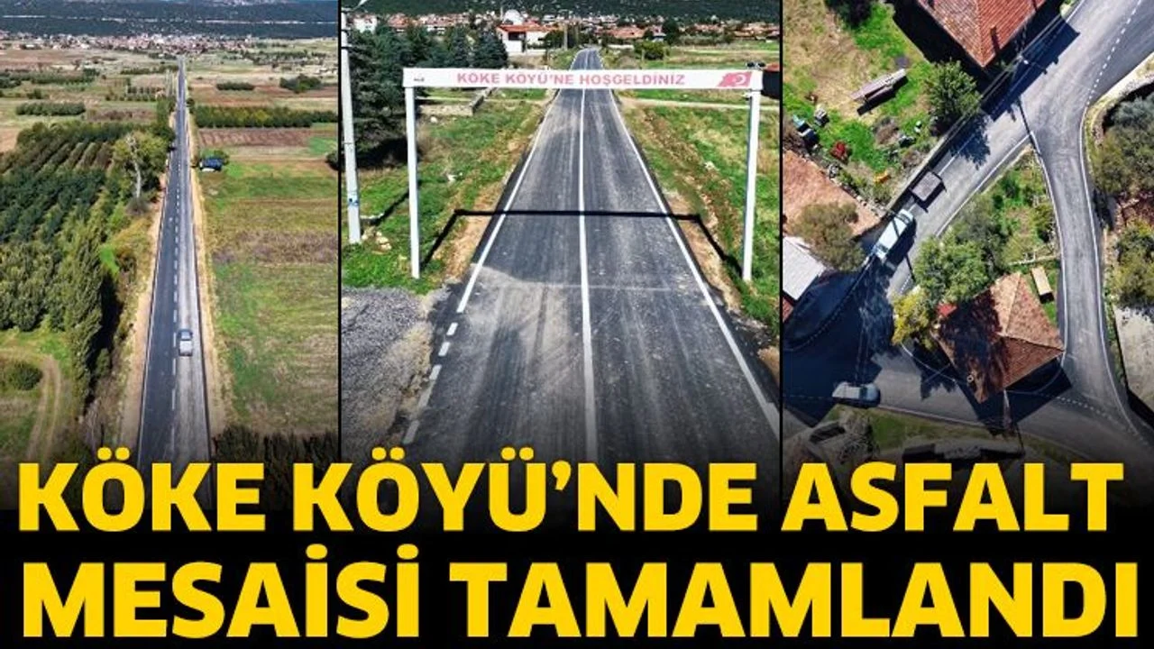 Köke Köyü’nde Asfalt Mesaisi Tamamlandı