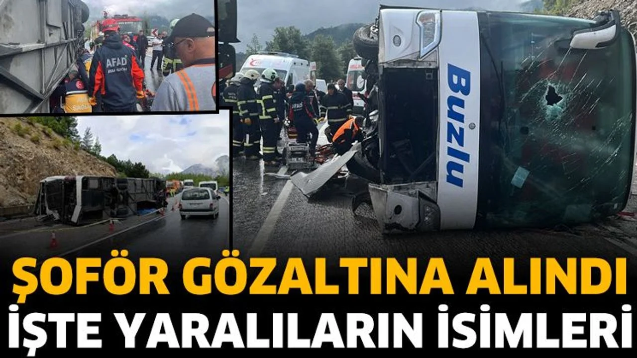 Ölümlü otobüs kazasında şoför hakkında gözaltı talimatı