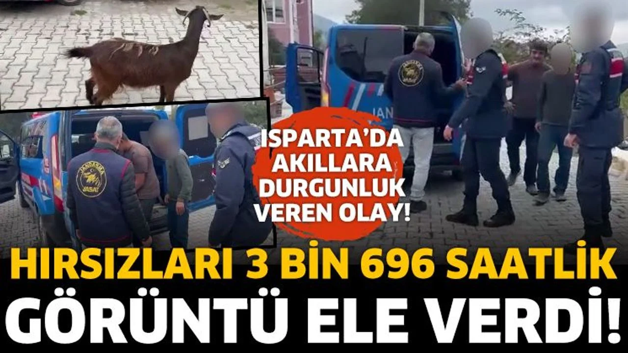Isparta’da Keçi Hırsızları Kameralardan Tespit Edildi