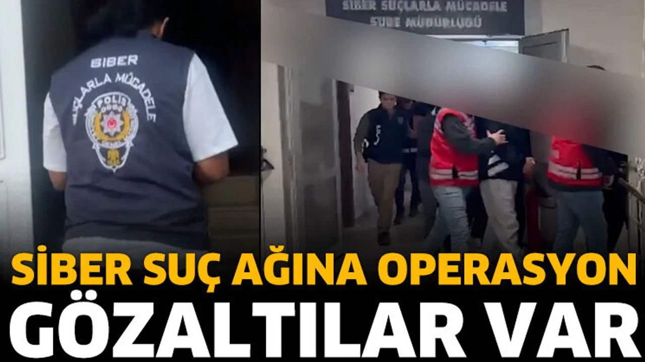Siber suç operasyonlarında gözaltılar var