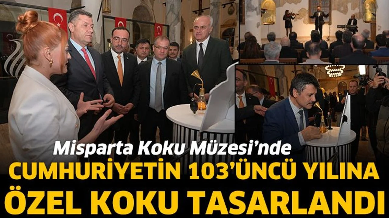 Misparta Koku Müzesi’nde cumhuriyetin 103’üncü yılına özel koku tasarlandı