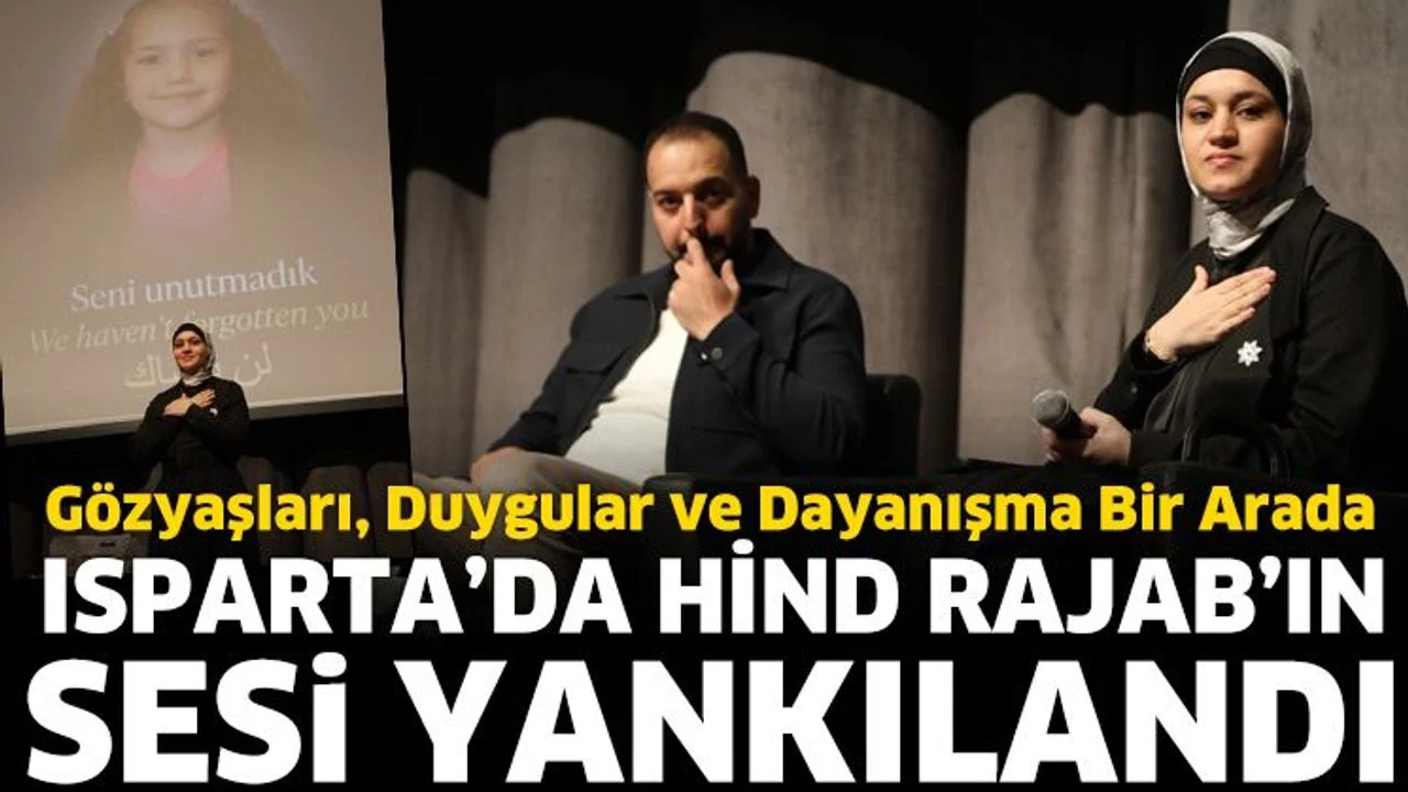 Isparta’da Hind Rajab’ın Sesi Yankılandı