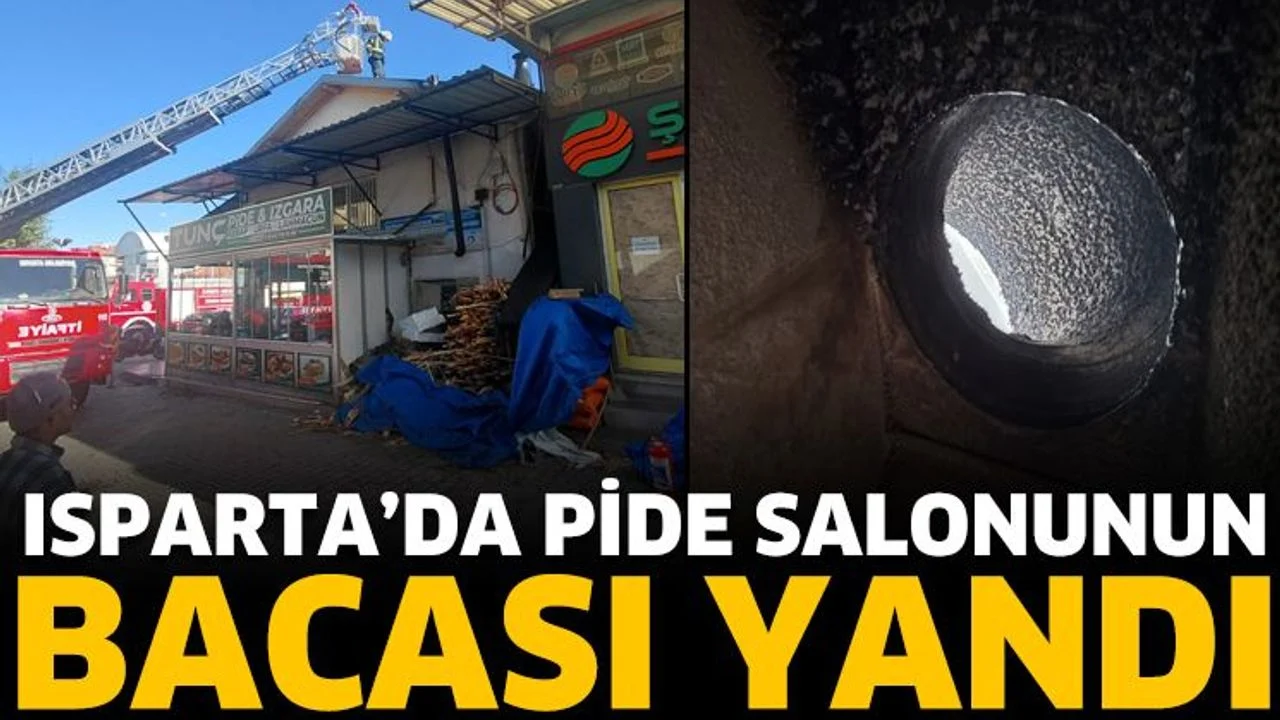 Isparta'da Pide Salonunun Bacasında Yangın