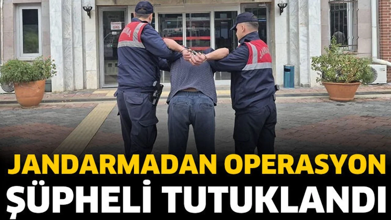Jandarmadan operasyon! Şüpheli tutuklandı