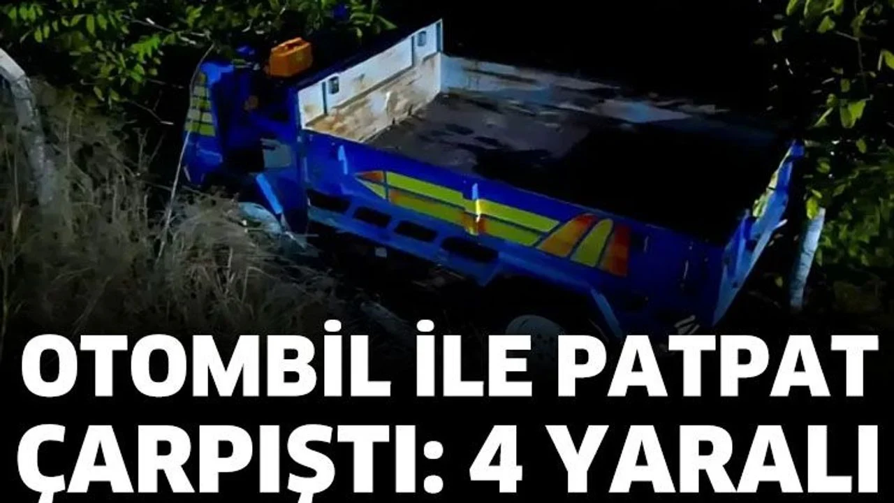 Otomobil ve patpat çarpıştı: 4 yaralı