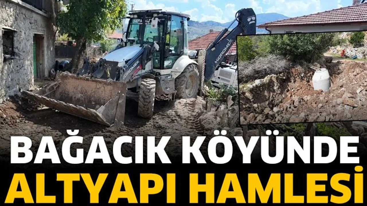 Bağacık Köyünde Altyapı Hamlesi