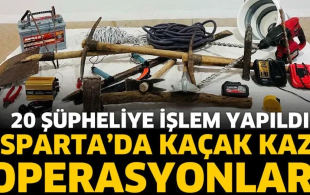 Isparta’da 3 ayda 10 kaçak kazı operasyonu