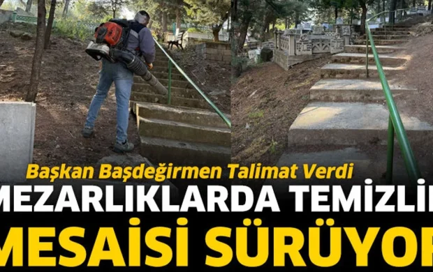 Isparta’da Mezarlıklarda Bakım Mesaisi