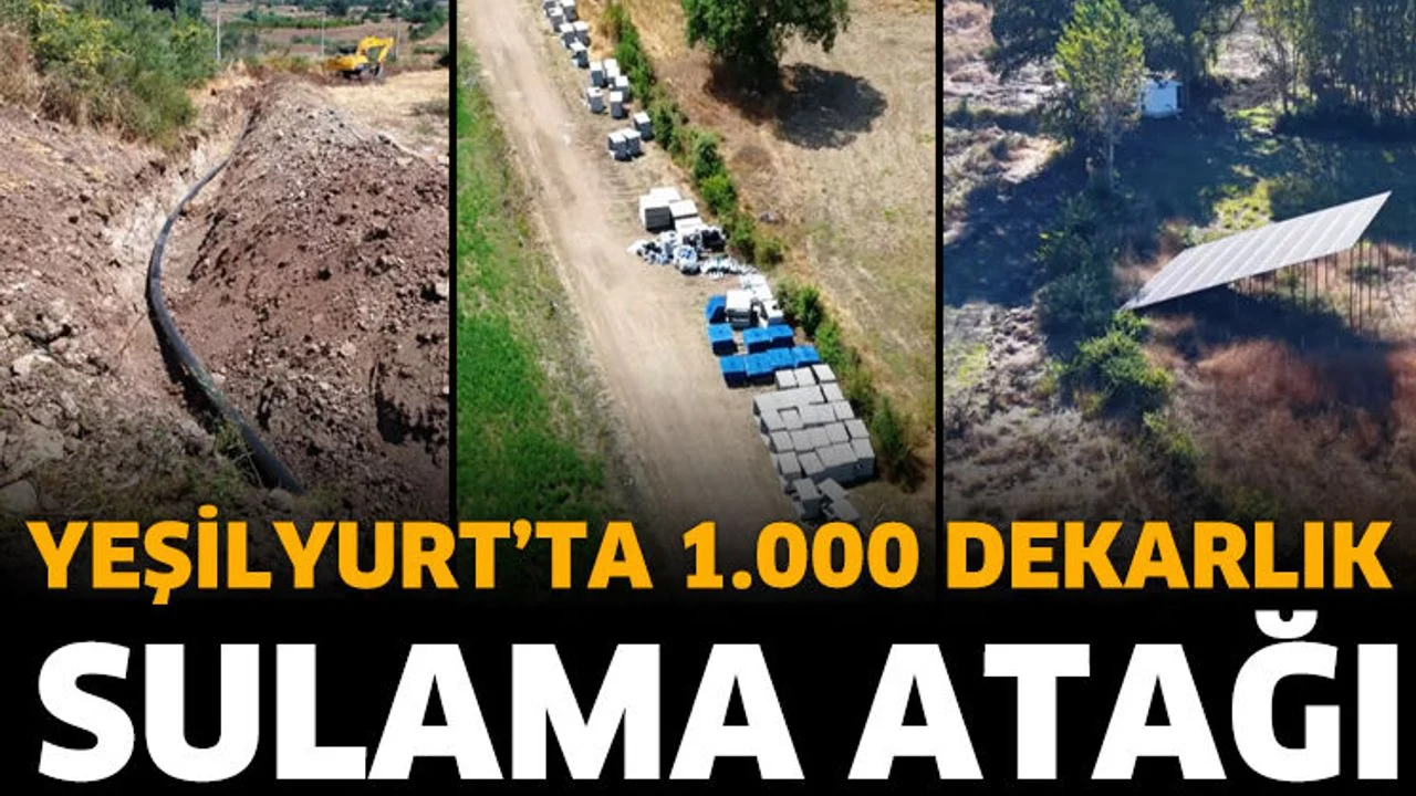 Yeşilyurt’ta 1.000 Dekarlık Sulama Atağı