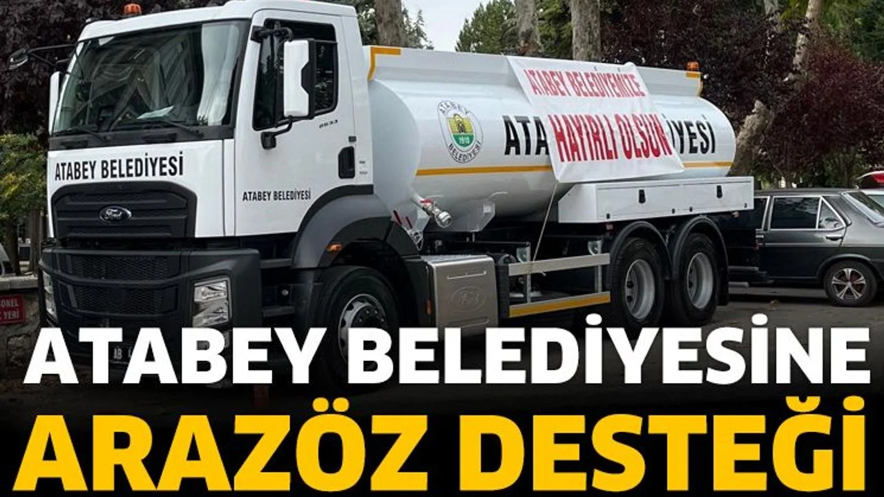 Atabey Belediyesine Arazöz Hibe Desteği