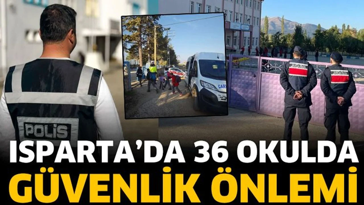 Isparta’da 36 Okulda Güvenlik Önlemi