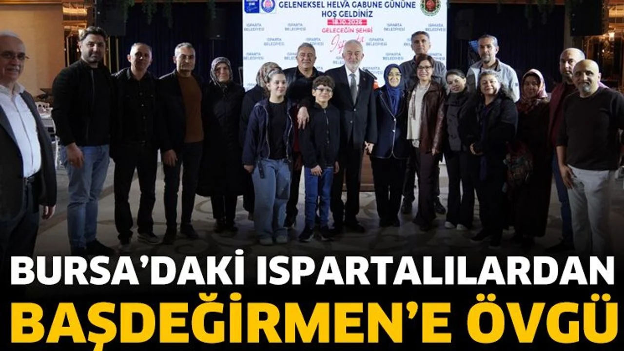 Bursa’daki Ispartalılardan Başkan Başdeğirmen’e Övgü