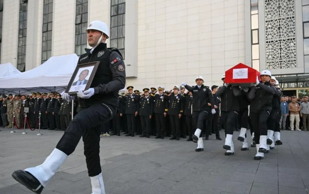 Şehit polis Türkoğlu için tören düzenlendi