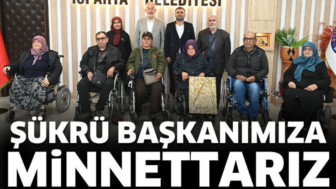 Yürüme engelli bireyler: “Şükrü Başkanımıza minnettarız”