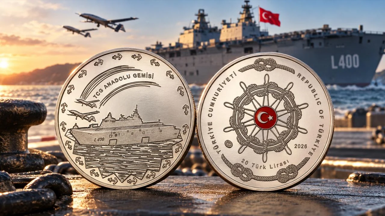 Darphane, TCG Anadolu için hatıra parası bastı
