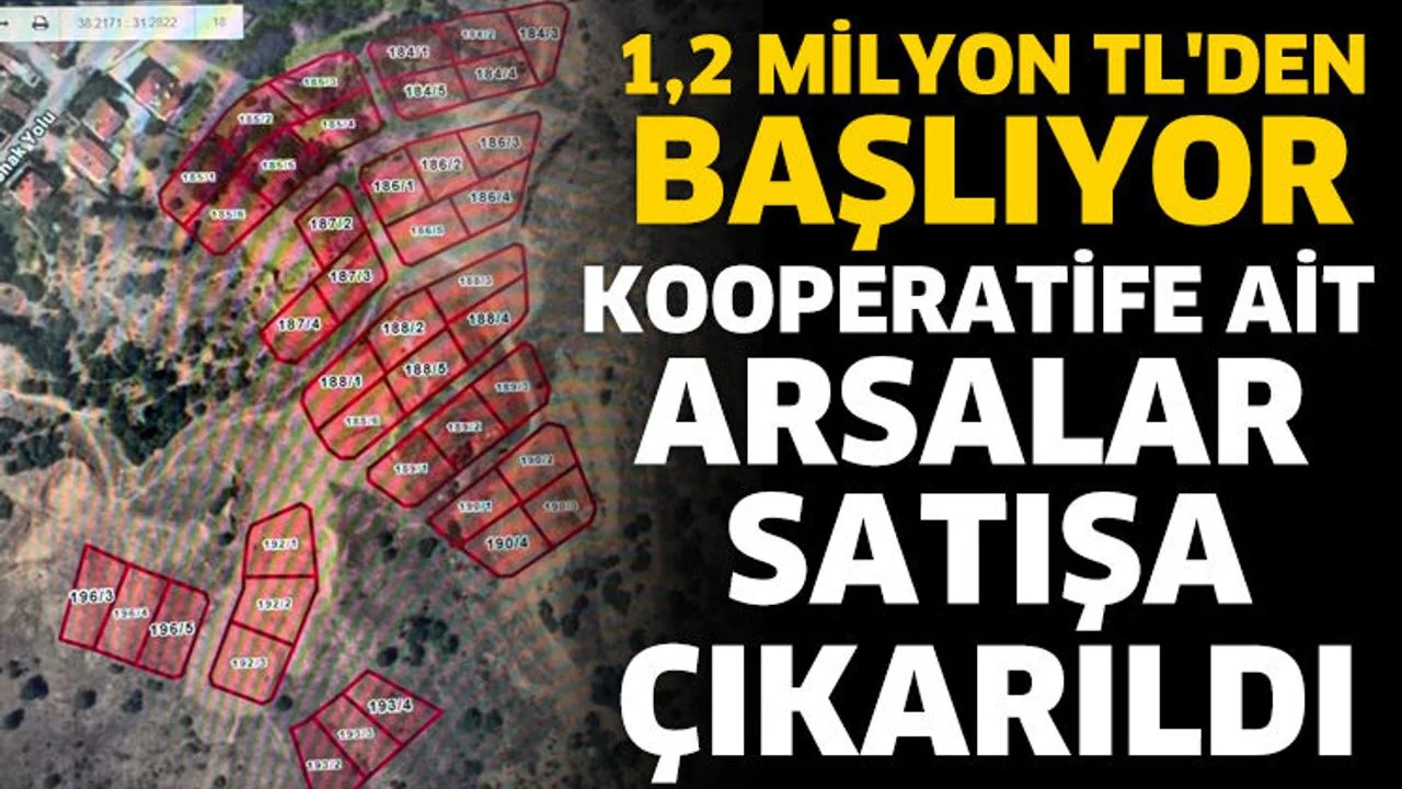Kooperatife ait arsalar satışa çıkarıldı