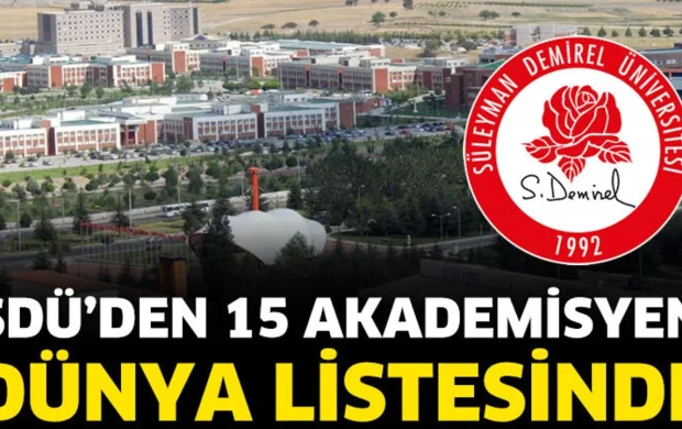SDÜ’den 15 Akademisyen Dünya Listesinde