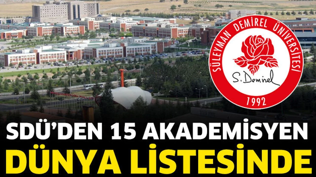 SDÜ’den 15 Akademisyen Dünya Listesinde