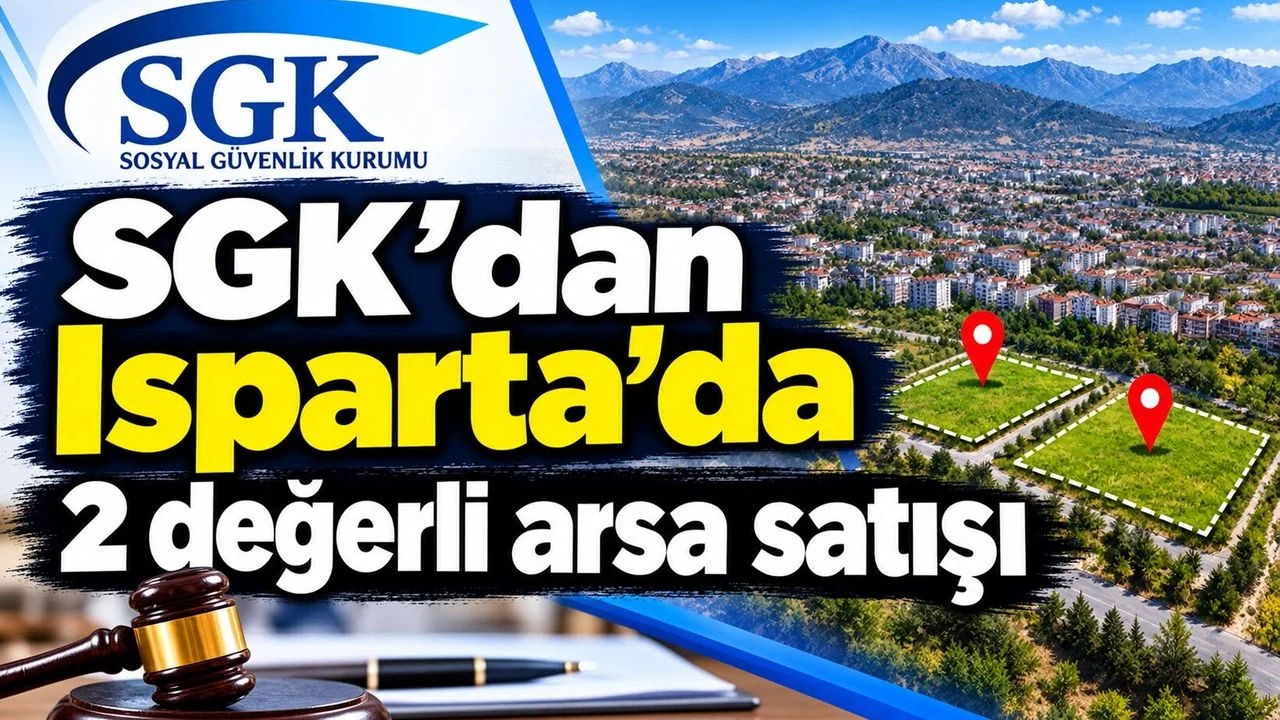 SGK’dan Isparta’da 2 değerli arsa satışı