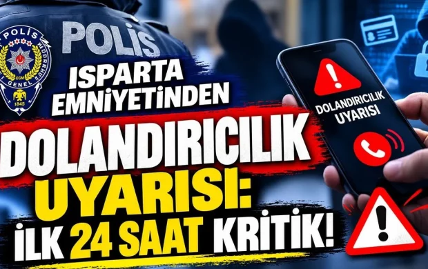 Isparta Emniyetinden Dolandırıcılık Uyarısı: İlk 24 Saat Kritik!