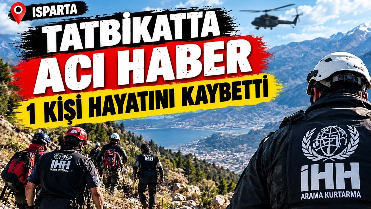 Isparta'da tatbikatta acı olay