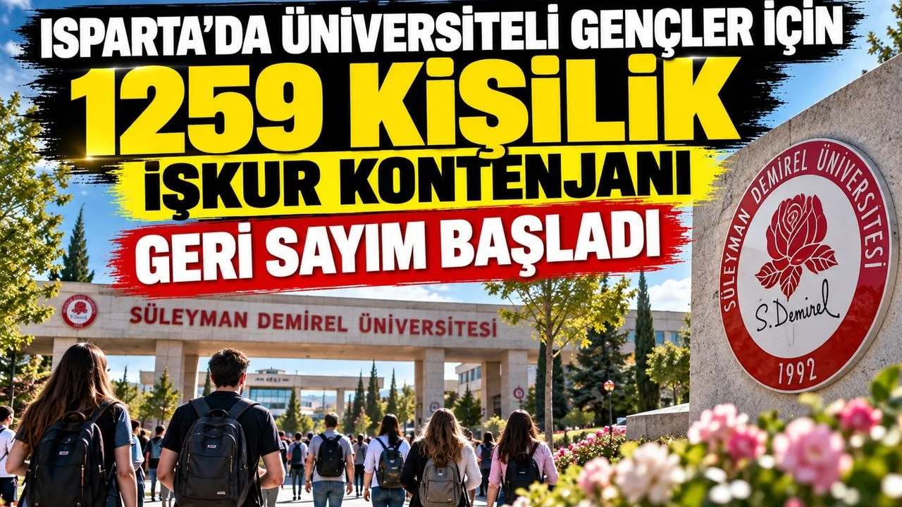 SDÜ'de 1259 Öğrenciye İŞKUR Müjdesi!