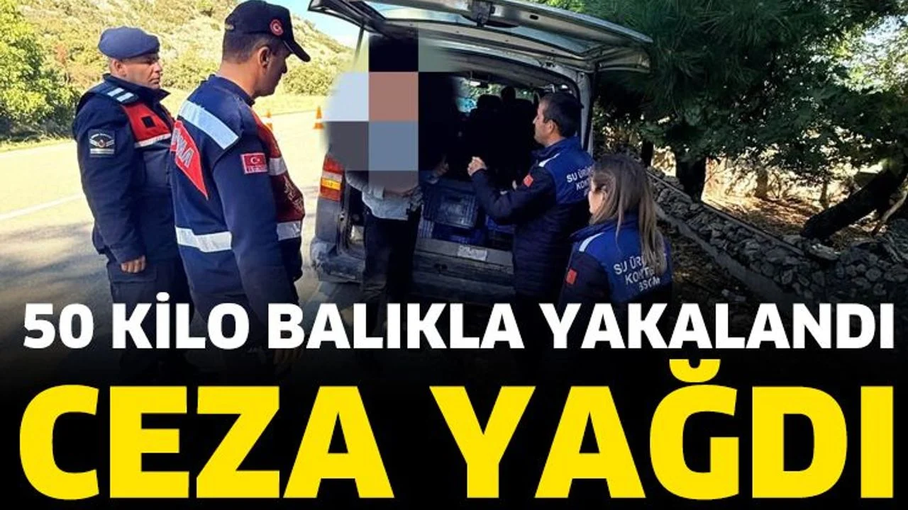 50 Kilo Balıkla Yakalandı, Ceza Yağdı